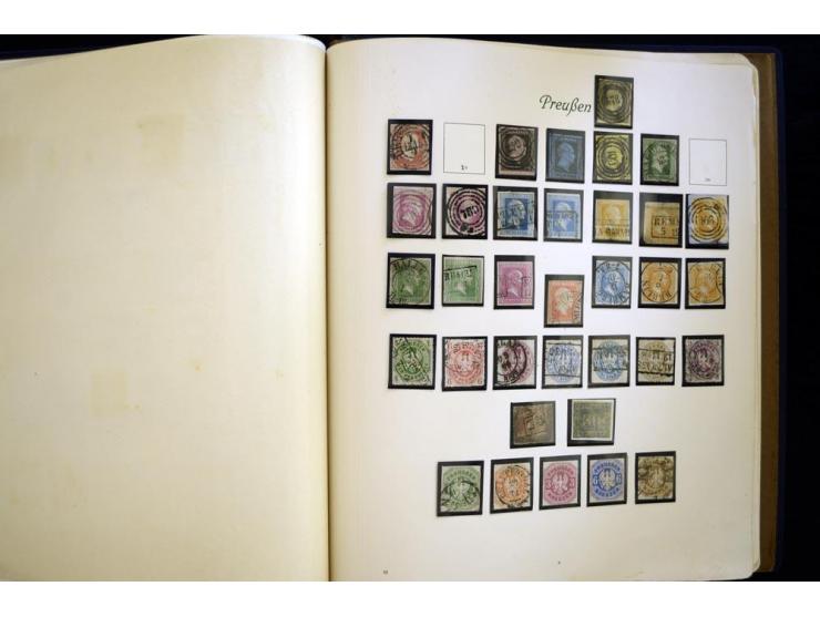 Baden bis Württemberg, meist ungebrauchte und gestempelte Sammlung im alten Vordruckalbum mit einigen besseren Marken, Farben