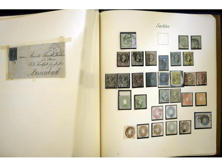 Baden bis Württemberg, meist ungebrauchte und gestempelte Sammlung im alten Vordruckalbum mit einigen besseren Marken, Farben