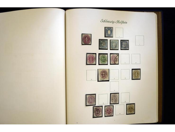 Baden bis Württemberg, meist ungebrauchte und gestempelte Sammlung im alten Vordruckalbum mit einigen besseren Marken, Farben