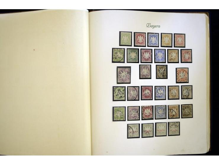 Baden bis Württemberg, meist ungebrauchte und gestempelte Sammlung im alten Vordruckalbum mit einigen besseren Marken, Farben