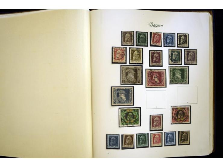 Baden bis Württemberg, meist ungebrauchte und gestempelte Sammlung im alten Vordruckalbum mit einigen besseren Marken, Farben