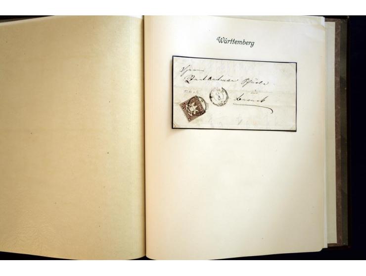 1851/1920, kleiner alter Sammlungsteil mit den Hansestädten, Mecklenburg, Sachsen und Württemberg, dabei viele bessere Werte 