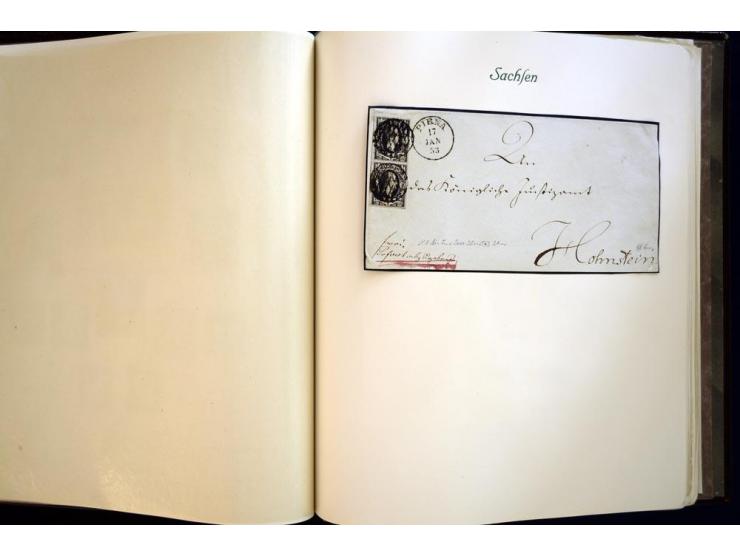 1851/1920, kleiner alter Sammlungsteil mit den Hansestädten, Mecklenburg, Sachsen und Württemberg, dabei viele bessere Werte 