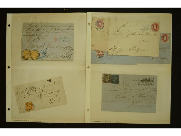 Baden bis Württemberg, sehr interessanter Sammlungsposten mit ca. 160 Briefen und Ganzsachen, dabei bessere Einzel- und Mehrf