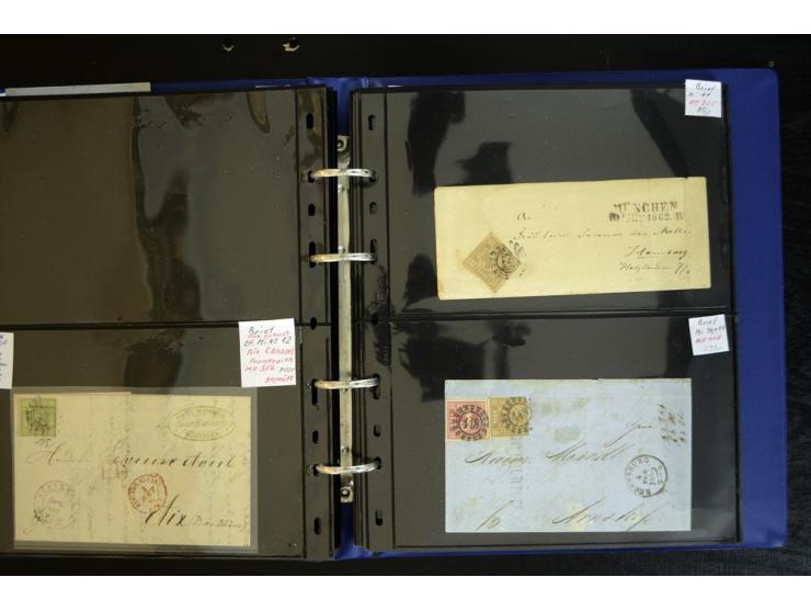 1849/68 (ca.), Sammlung von 63 frankierten Briefen, dabei 4I auf handschriftlichem Bischofsbrief und Nr. 15 auf Express-Brief