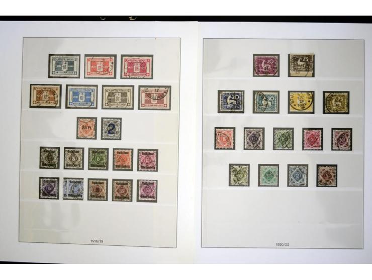 1851/1923, gestempelte Sammlung mit u.a. Mi.-Nr. 5I, 10a, 15, 20, 34, 42a, 188 etc., vieles sign. mit einigen Befunden, die E