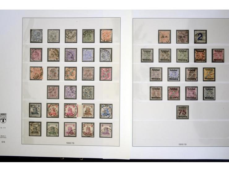 1851/1923, gestempelte Sammlung mit u.a. Mi.-Nr. 5I, 10a, 15, 20, 34, 42a, 188 etc., vieles sign. mit einigen Befunden, die E