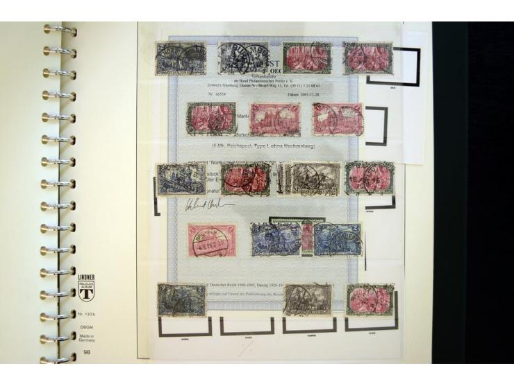 1872/1923, gestempelte reichhaltige Sammlung mit u.a. Mi.-Nr. 24, 27c, 28 (rep.), 29Ib, 49aa, 50aa, 66K-IV, 78Aa, 81Aa, 137II