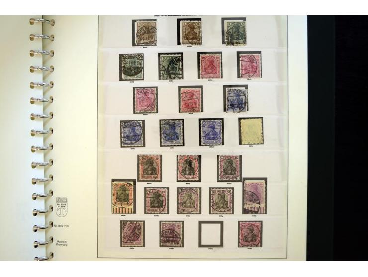 1872/1923, gestempelte reichhaltige Sammlung mit u.a. Mi.-Nr. 24, 27c, 28 (rep.), 29Ib, 49aa, 50aa, 66K-IV, 78Aa, 81Aa, 137II