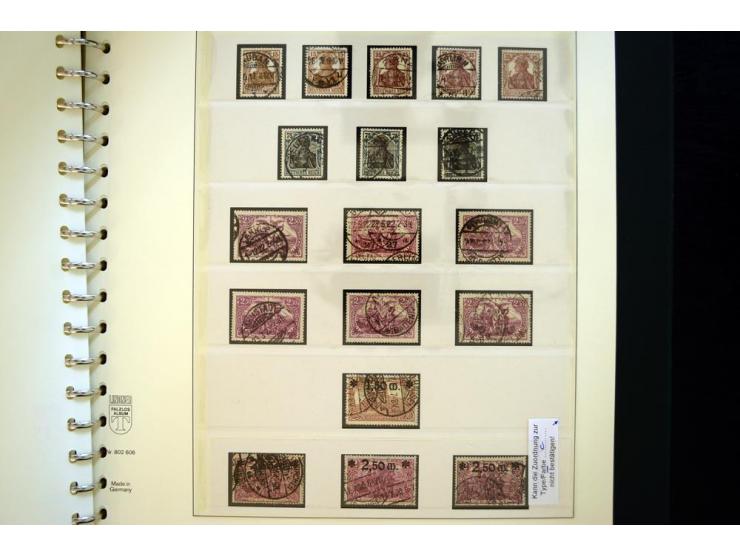 1872/1923, gestempelte reichhaltige Sammlung mit u.a. Mi.-Nr. 24, 27c, 28 (rep.), 29Ib, 49aa, 50aa, 66K-IV, 78Aa, 81Aa, 137II