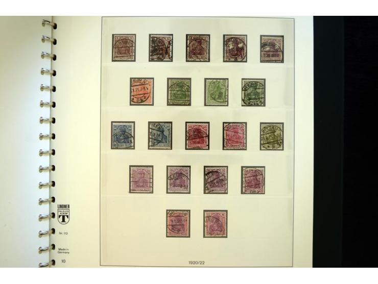 1872/1923, gestempelte reichhaltige Sammlung mit u.a. Mi.-Nr. 24, 27c, 28 (rep.), 29Ib, 49aa, 50aa, 66K-IV, 78Aa, 81Aa, 137II