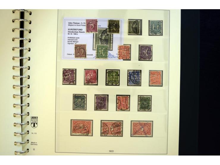 1872/1923, gestempelte reichhaltige Sammlung mit u.a. Mi.-Nr. 24, 27c, 28 (rep.), 29Ib, 49aa, 50aa, 66K-IV, 78Aa, 81Aa, 137II