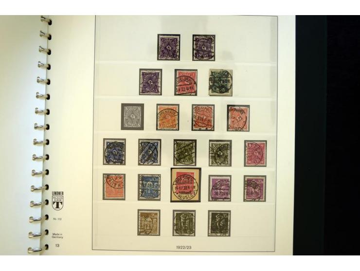 1872/1923, gestempelte reichhaltige Sammlung mit u.a. Mi.-Nr. 24, 27c, 28 (rep.), 29Ib, 49aa, 50aa, 66K-IV, 78Aa, 81Aa, 137II