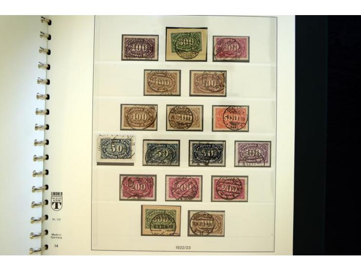 1872/1923, gestempelte reichhaltige Sammlung mit u.a. Mi.-Nr. 24, 27c, 28 (rep.), 29Ib, 49aa, 50aa, 66K-IV, 78Aa, 81Aa, 137II