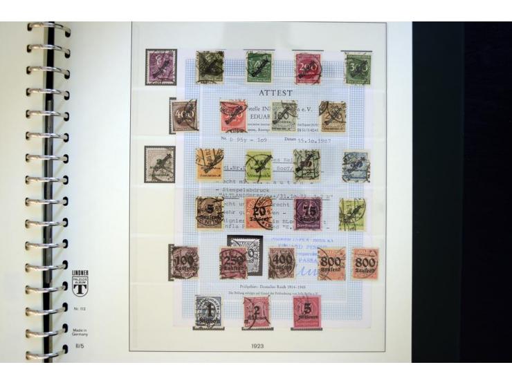 1872/1923, gestempelte reichhaltige Sammlung mit u.a. Mi.-Nr. 24, 27c, 28 (rep.), 29Ib, 49aa, 50aa, 66K-IV, 78Aa, 81Aa, 137II