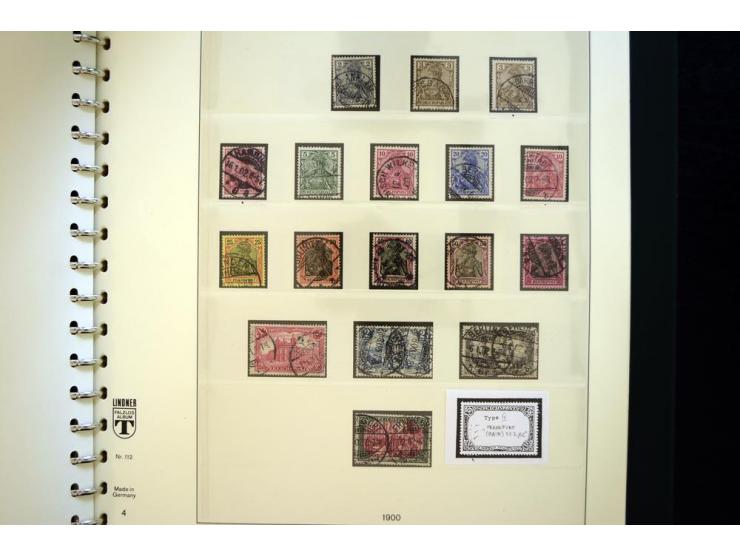 1872/1923, gestempelte reichhaltige Sammlung mit u.a. Mi.-Nr. 24, 27c, 28 (rep.), 29Ib, 49aa, 50aa, 66K-IV, 78Aa, 81Aa, 137II