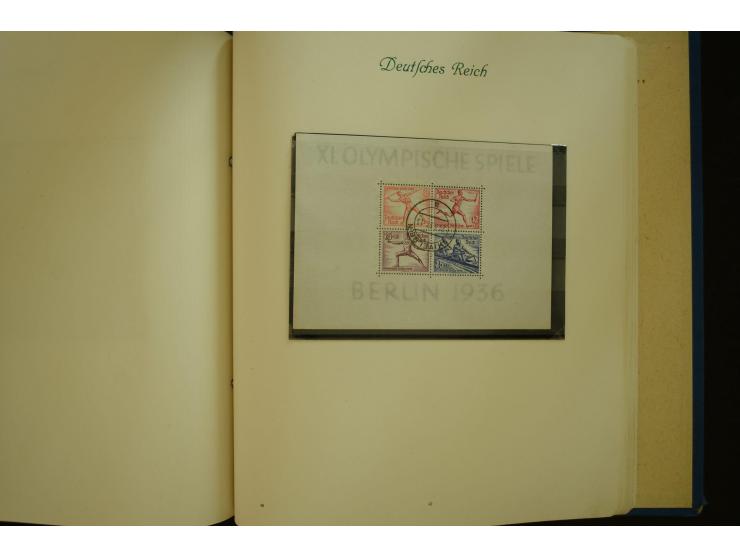 1872/1945, gestempelte Sammlung mit u.a. Mi.-Nr. 66II, 177, 178, 179, 181, 438-39 auf Karte, 496-98, D60Y, D65, D82-88, D95Y 