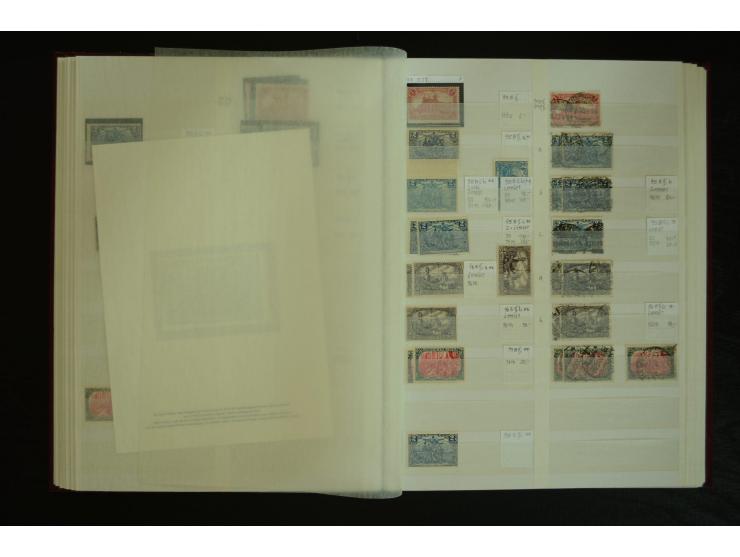 1900/22, Germania, postfrische, ungebrauchte und gestempelte Sammlung mit u.a. Mi.-Nr. 66I gestempelt, 66II postfrisch, 66III
