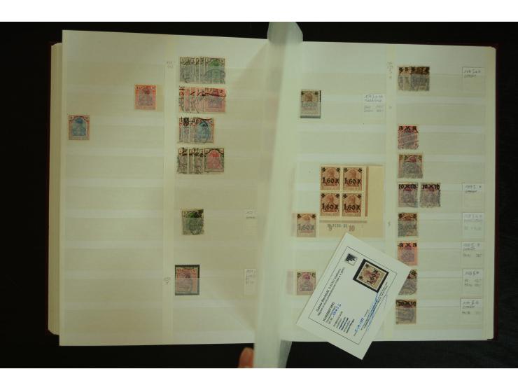 1900/22, Germania, postfrische, ungebrauchte und gestempelte Sammlung mit u.a. Mi.-Nr. 66I gestempelt, 66II postfrisch, 66III