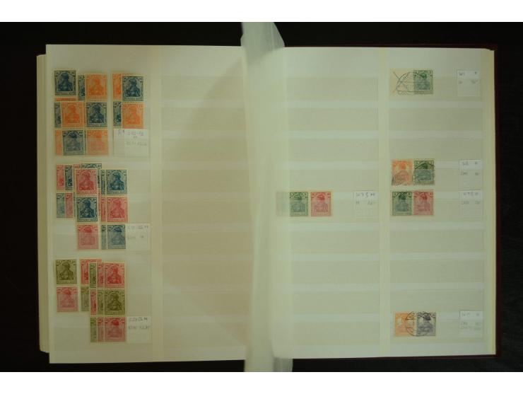 1900/22, Germania, postfrische, ungebrauchte und gestempelte Sammlung mit u.a. Mi.-Nr. 66I gestempelt, 66II postfrisch, 66III