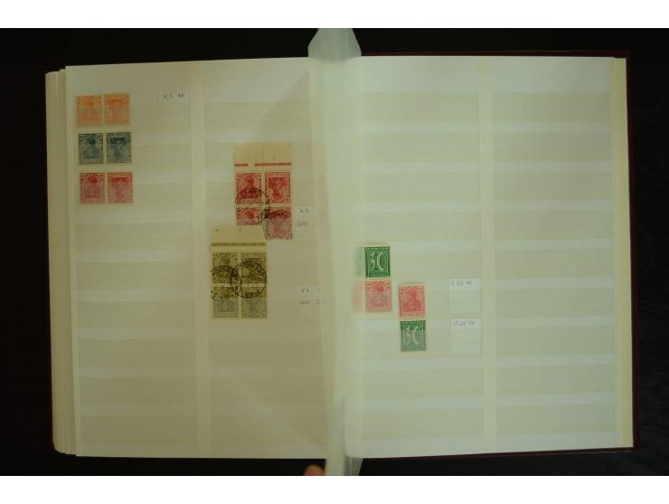 1900/22, Germania, postfrische, ungebrauchte und gestempelte Sammlung mit u.a. Mi.-Nr. 66I gestempelt, 66II postfrisch, 66III