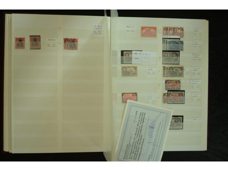 1900/22, Germania, postfrische, ungebrauchte und gestempelte Sammlung mit u.a. Mi.-Nr. 66I gestempelt, 66II postfrisch, 66III