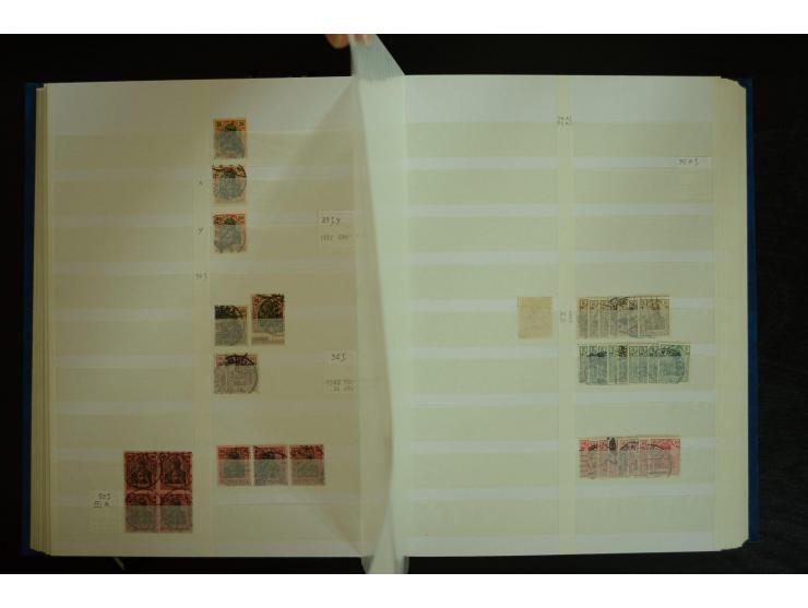 1902/45, postfrischer, ungebrauchter und gestempelter Bestand mit vielen guten Werten und Sätzen, Infla vieles signiert, ab W