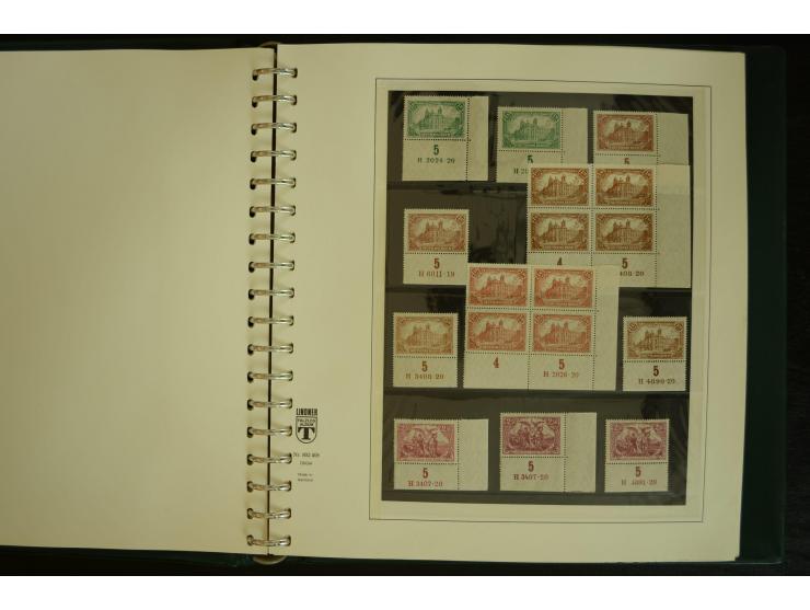 1902/1923, sehr umfangreiche Spezial-Sammlung "Hausauftragsnummern" ab Germania mit einigen hundert Paaren und Einzelwerten i