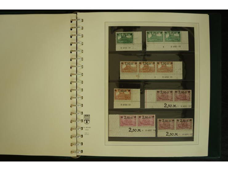 1902/1923, sehr umfangreiche Spezial-Sammlung "Hausauftragsnummern" ab Germania mit einigen hundert Paaren und Einzelwerten i