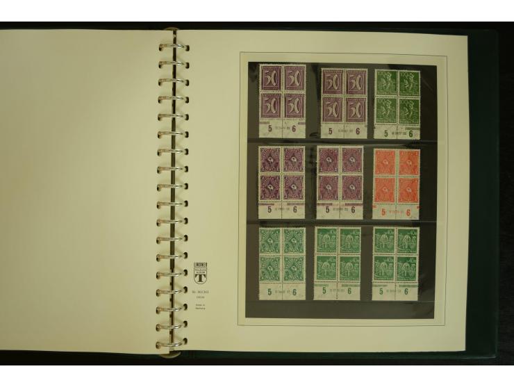 1902/1923, sehr umfangreiche Spezial-Sammlung "Hausauftragsnummern" ab Germania mit einigen hundert Paaren und Einzelwerten i
