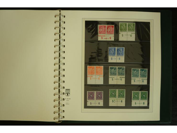 1902/1923, sehr umfangreiche Spezial-Sammlung "Hausauftragsnummern" ab Germania mit einigen hundert Paaren und Einzelwerten i