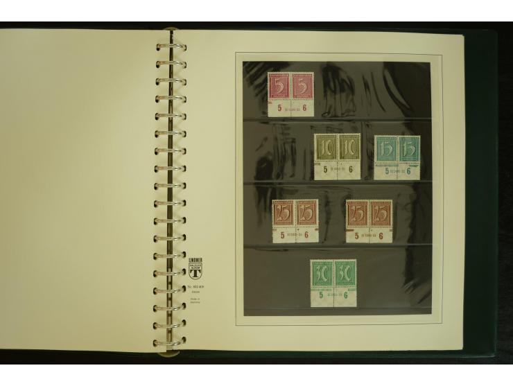 1902/1923, sehr umfangreiche Spezial-Sammlung "Hausauftragsnummern" ab Germania mit einigen hundert Paaren und Einzelwerten i
