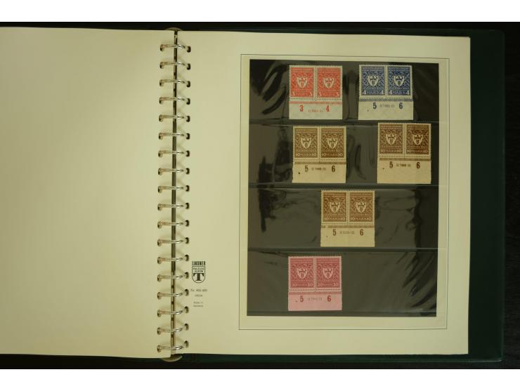 1902/1923, sehr umfangreiche Spezial-Sammlung "Hausauftragsnummern" ab Germania mit einigen hundert Paaren und Einzelwerten i