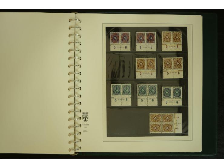 1902/1923, sehr umfangreiche Spezial-Sammlung "Hausauftragsnummern" ab Germania mit einigen hundert Paaren und Einzelwerten i