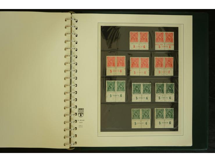 1902/1923, sehr umfangreiche Spezial-Sammlung "Hausauftragsnummern" ab Germania mit einigen hundert Paaren und Einzelwerten i