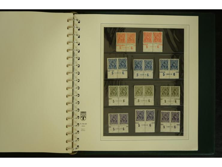 1902/1923, sehr umfangreiche Spezial-Sammlung "Hausauftragsnummern" ab Germania mit einigen hundert Paaren und Einzelwerten i