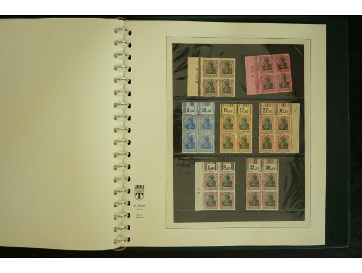 1902/1923, sehr umfangreiche Spezial-Sammlung "Hausauftragsnummern" ab Germania mit einigen hundert Paaren und Einzelwerten i