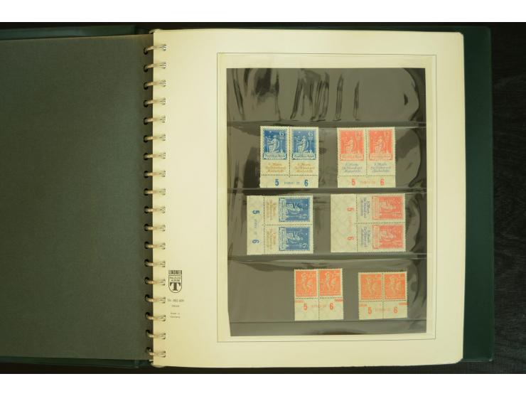 1902/1923, sehr umfangreiche Spezial-Sammlung "Hausauftragsnummern" ab Germania mit einigen hundert Paaren und Einzelwerten i