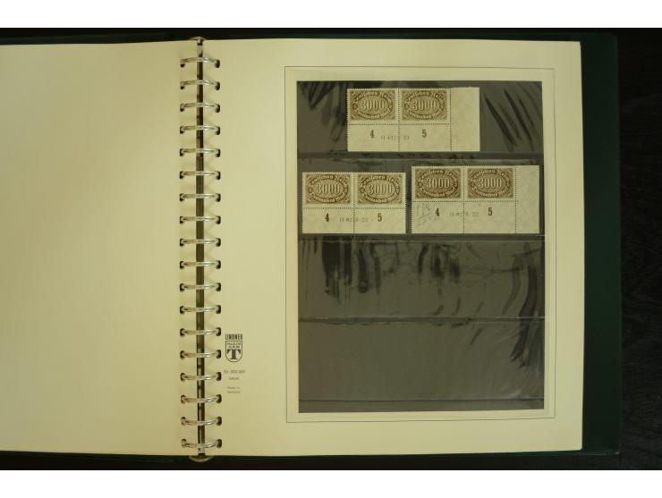 1902/1923, sehr umfangreiche Spezial-Sammlung "Hausauftragsnummern" ab Germania mit einigen hundert Paaren und Einzelwerten i