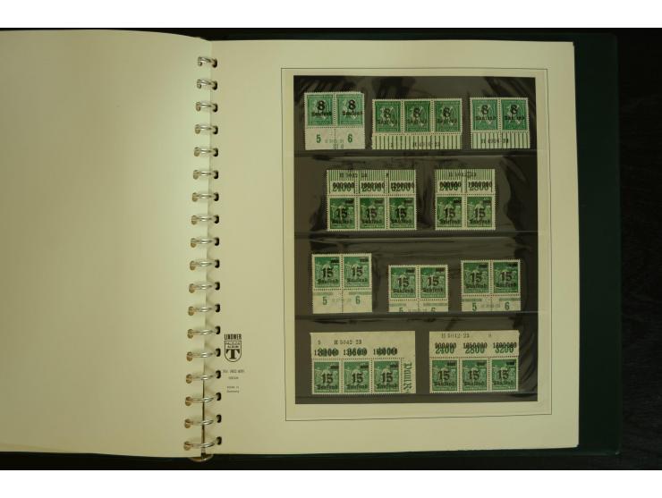 1902/1923, sehr umfangreiche Spezial-Sammlung "Hausauftragsnummern" ab Germania mit einigen hundert Paaren und Einzelwerten i