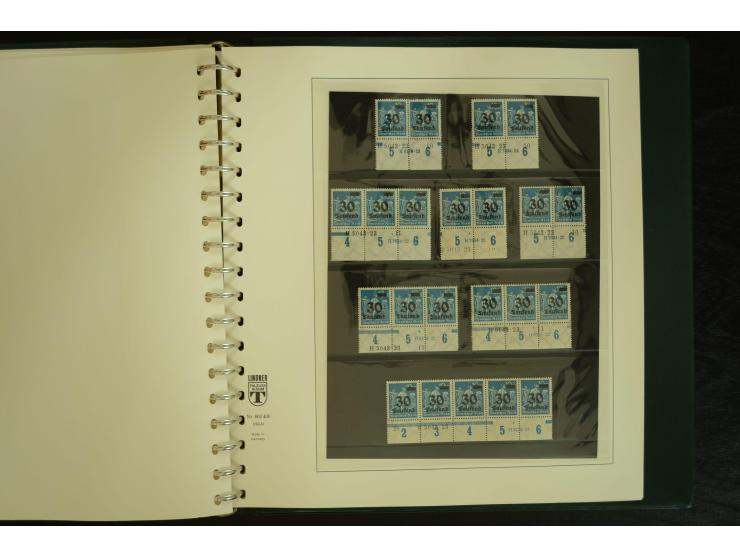 1902/1923, sehr umfangreiche Spezial-Sammlung "Hausauftragsnummern" ab Germania mit einigen hundert Paaren und Einzelwerten i