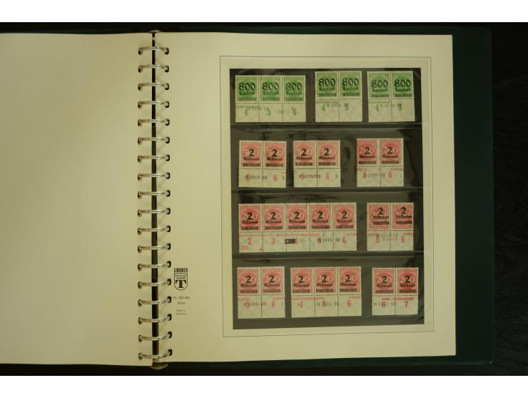 1902/1923, sehr umfangreiche Spezial-Sammlung "Hausauftragsnummern" ab Germania mit einigen hundert Paaren und Einzelwerten i