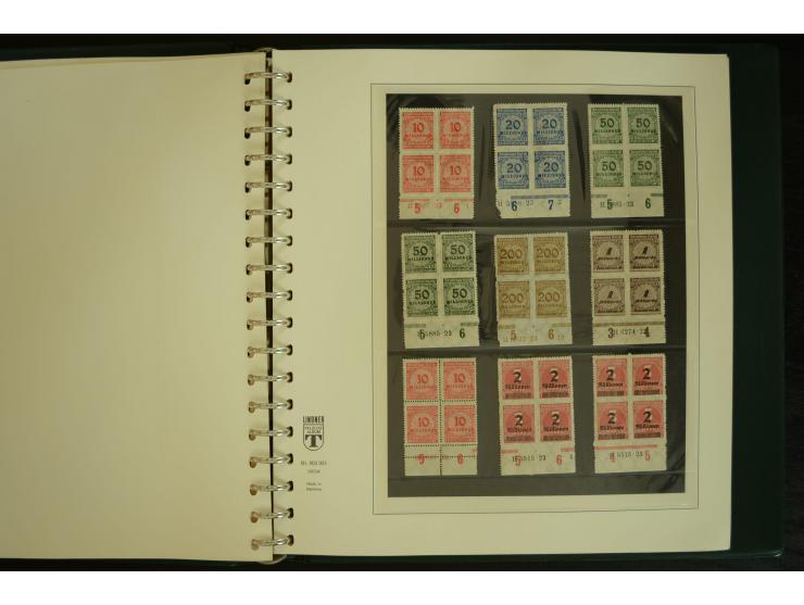 1902/1923, sehr umfangreiche Spezial-Sammlung "Hausauftragsnummern" ab Germania mit einigen hundert Paaren und Einzelwerten i