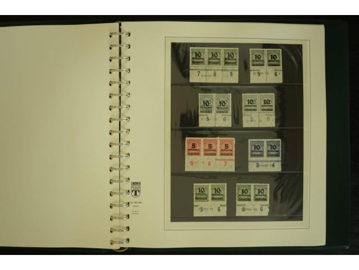 1902/1923, sehr umfangreiche Spezial-Sammlung "Hausauftragsnummern" ab Germania mit einigen hundert Paaren und Einzelwerten i