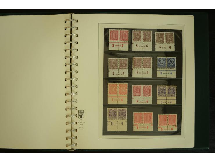 1902/1923, sehr umfangreiche Spezial-Sammlung "Hausauftragsnummern" ab Germania mit einigen hundert Paaren und Einzelwerten i