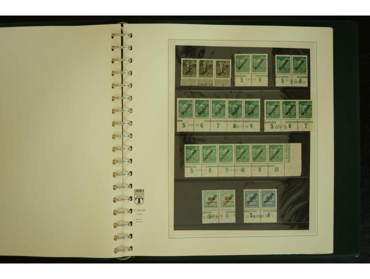 1902/1923, sehr umfangreiche Spezial-Sammlung "Hausauftragsnummern" ab Germania mit einigen hundert Paaren und Einzelwerten i