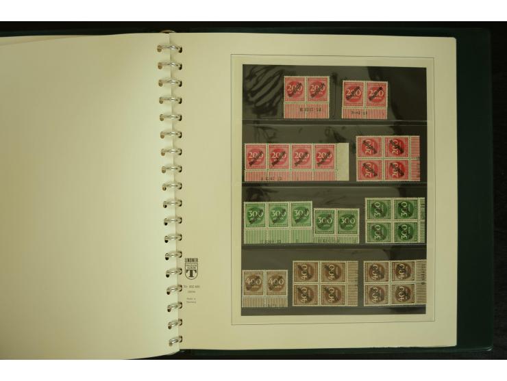 1902/1923, sehr umfangreiche Spezial-Sammlung "Hausauftragsnummern" ab Germania mit einigen hundert Paaren und Einzelwerten i
