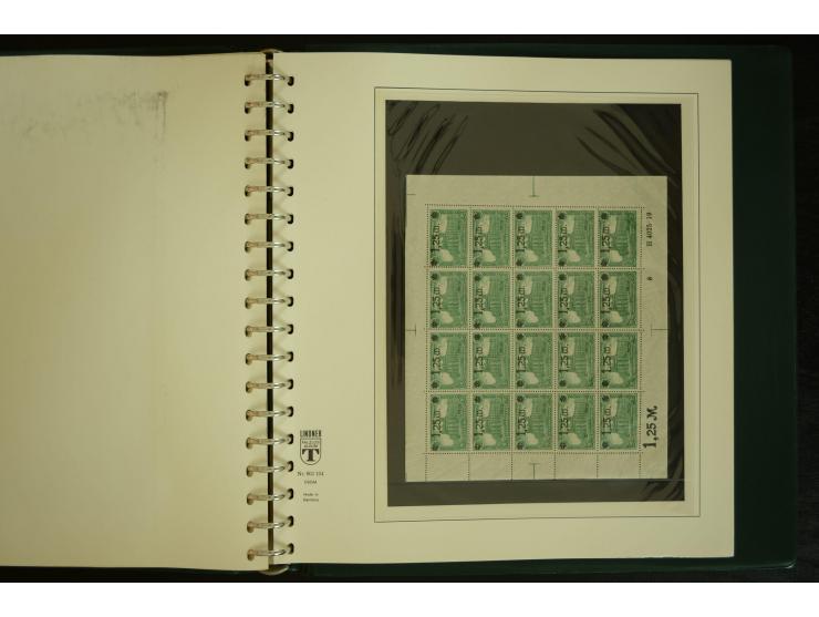1902/1923, sehr umfangreiche Spezial-Sammlung "Hausauftragsnummern" ab Germania mit einigen hundert Paaren und Einzelwerten i