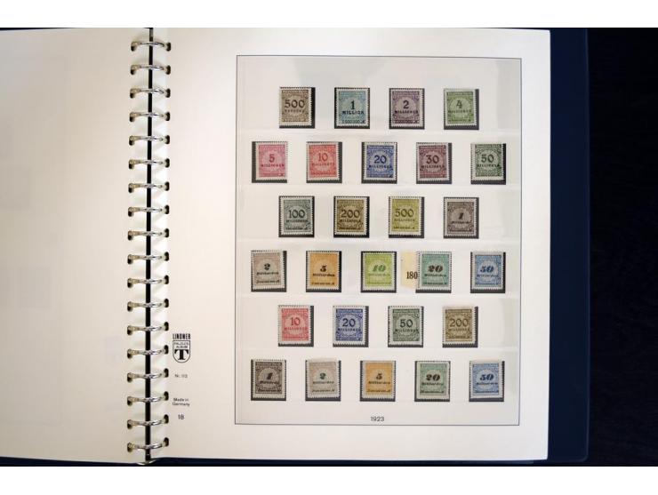 1916/45, postfrische und ungebrauchte Sammlung, ab Weimar kpl., teils zusätzlich gestempelt; in 2 Lindner-T-Alben