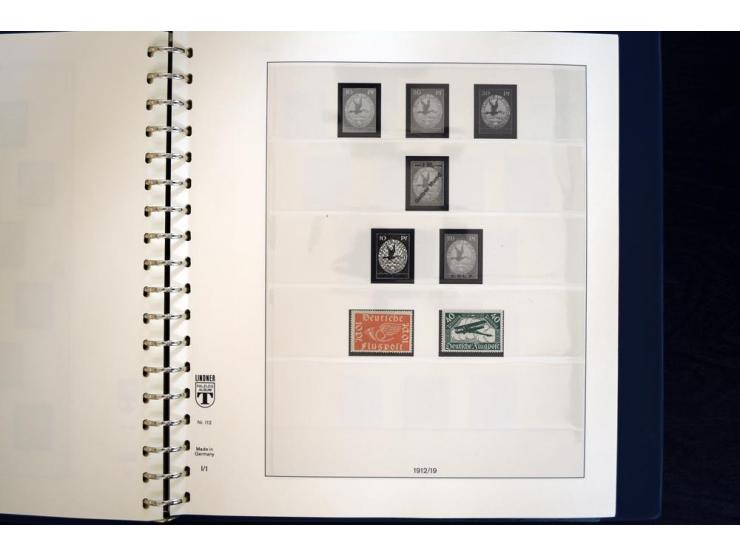 1916/45, postfrische und ungebrauchte Sammlung, ab Weimar kpl., teils zusätzlich gestempelt; in 2 Lindner-T-Alben